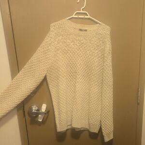 Jack and Jones Cream Crewneck Sweater